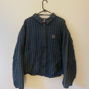 Vintage Tommy Hilfiger Plaid Collar Jacket Sz XL